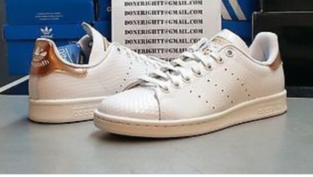 adidas stan smith gold rose